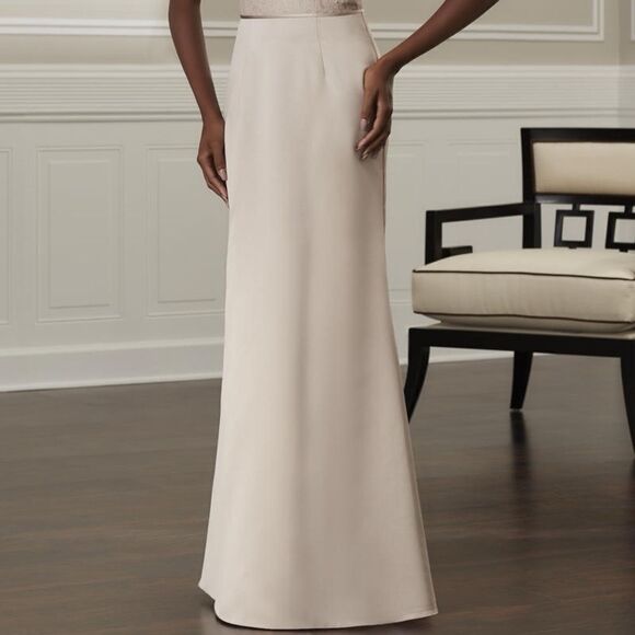 NWT Christina Wu Celebrations Formal Lace and Satin Maxi dress Sz 8 - Picture 5 of 10